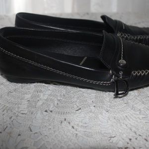 Christian Dior Loafer Flat Black Leather sz 7